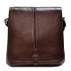 Кожаная коричневая мужская сумка на плечо DESISAN 342-019