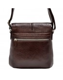 Фотография Кожаная коричневая мужская сумка на плечо DESISAN 342-019