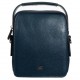 Мужская синяя кожаная сумка - барсетка DESISAN - 343-315