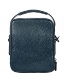 Фотография Мужская синяя кожаная сумка - барсетка DESISAN - 343-315