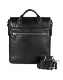 Фотография Черная кожаная мужская сумка на плечо - барстека DESISAN 344-01