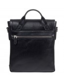 Фотография Удобная черная кожаная мужская барсетка - сумка на плечо DESISAN - 344-101