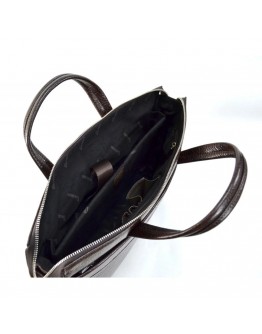 Кожаная мужская коричневая сумка для ноутбука 15.6 дюймов DESISAN 1335-019