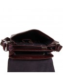 Фотография Кожаная коричневая мужская сумка на плечо DESISAN 350-019