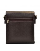 Фотография Кожаная коричневая мужская сумка на плечо DESISAN 350-09