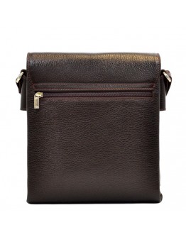 Кожаная коричневая мужская сумка на плечо DESISAN 350-09