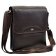 Кожаная коричневая мужская сумка на плечо DESISAN 350-09