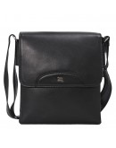 Фотография Кожаная черная мужская сумка на плечо DESISAN 350-101