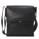 Кожаная черная мужская сумка на плечо DESISAN 350-101