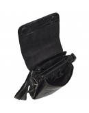Фотография Кожаная черная мужская сумка на плечо DESISAN 350-11