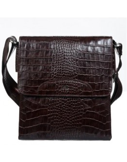 Кожаная коричневая мужская сумка на плечо DESISAN 350-19