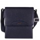 Кожаная синяя мужская сумка на плечо DESISAN 350-315