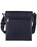 Фотография Кожаная синяя мужская сумка на плечо DESISAN 350-315