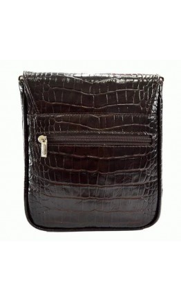 Маленькая кожаная черная сумка на плечо DESISAN - 417-19