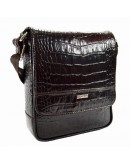 Фотография Маленькая кожаная черная сумка на плечо DESISAN - 417-19