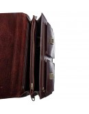Фотография Кожаный коричневый мужской портфель TONY BELLUCCI - 5007-896