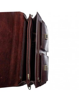 Кожаный коричневый мужской портфель TONY BELLUCCI - 5007-896