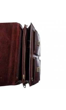 Кожаный коричневый мужской портфель TONY BELLUCCI - 5007-896