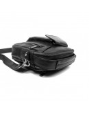 Фотография Черная кожаная мужская плечевая сумка 5009A