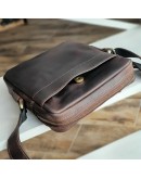 Фотография Коричневая кожаная мужская сумка на плечо - планшет 7229902-SGE