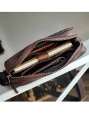 Фотография Коричневая кожаная мужская сумка на плечо - планшет 7229902-SGE