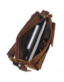 Фотография Коричневая мужская кожаная сумка на плечо Bx1050RR