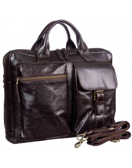 Кожаный коричневый мужской портфель TONY BELLUCCI - 5027-886