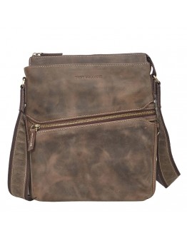 Кожаная мужская коричневая сумка на плечо TONY BELLUCCI - 5029-06