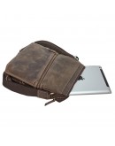 Фотография Кожаная мужская коричневая сумка на плечо TONY BELLUCCI - 5029-06