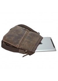 Кожаная мужская коричневая сумка на плечо TONY BELLUCCI - 5029-06