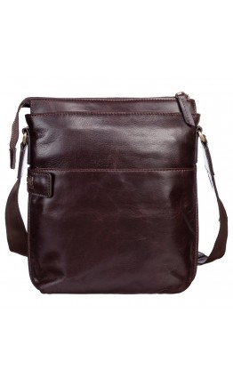Кожаная мужская коричневая сумка на плечо TONY BELLUCCI - 5029-09