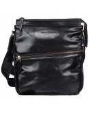 Фотография Кожаная мужская черная удобная сумка на плечо TONY BELLUCCI - 5029-101
