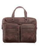 Фотография Кожаный коричневый винтажный мужской портфель TONY BELLUCCI 5048-07