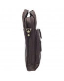 Фотография Винтажная коричневая кожаная мужская сумка - барсетка TONY BELLUCCI 5049-04