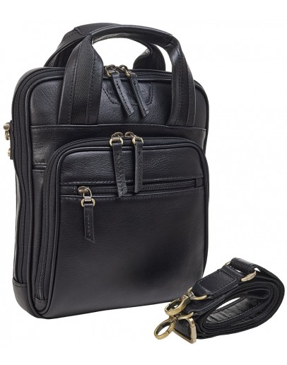 Фотография Вертикальная кожаная мужская фирменная сумка - барсетка TONY BELLUCCI 5049-101