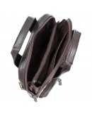 Фотография Вертикальная коричневая кожаная мужская сумка - барсетка TONY BELLUCCI 5049-886