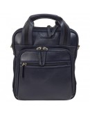 Фотография Вертикальная синяя кожаная мужская сумка - барсетка TONY BELLUCCI 5049-894