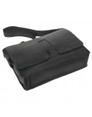 Фотография Винтажная кожаная фирменная черная сумка на плечо TONY BELLUCCI - 5057-01