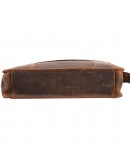 Фотография Винтажная кожаная фирменная коричневая сумка на плечо TONY BELLUCCI - 5057-07