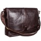 Коричневая кожаная фирменная вместительная сумка на плечо TONY BELLUCCI 5057-886