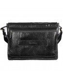 Фотография Черная кожаная фирменная вместительная сумка на плечо TONY BELLUCCI 5057-893