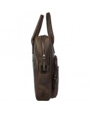 Фотография Кожаный коричневый мужской винтажный портфель TONY BELLUCCI - 5074-06