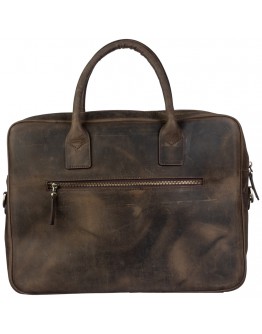 Кожаный коричневый мужской винтажный портфель TONY BELLUCCI - 5074-06