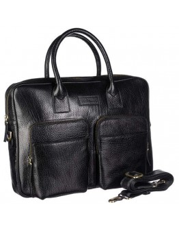 Кожаный черный мужской портфель TONY BELLUCCI - 5074-893