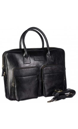 Кожаный черный мужской портфель TONY BELLUCCI - 5074-893