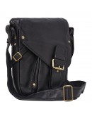Фотография Черная кожаная мужская сумка на плечо TONY BELLUCCI - 5086-101