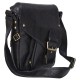 Кожаная мужская фирменная черная сумка на плечо TONY BELLUCCI - 5086-893