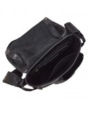 Фотография Кожаная мужская фирменная черная сумка на плечо TONY BELLUCCI - 5086-893