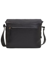 Кожаная черная мужская сумка на плечо из гладкой кожи TONY BELLUCCI - 5087-101