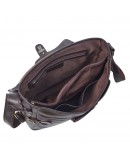Фотография Кожаная вместительная коричневая мужская сумка на плечо TONY BELLUCCI - 5087-4